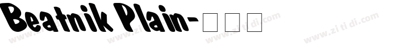 Beatnik Plain字体转换